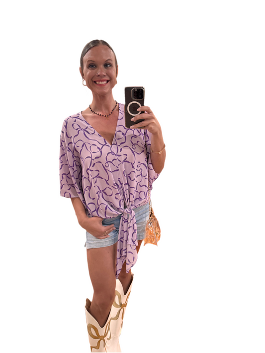 Lavender Ribbon Bliss Top
