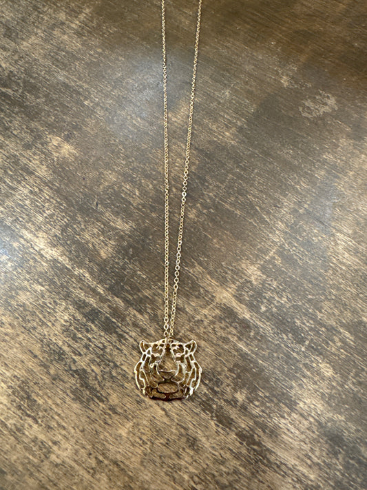 Golden Tiger Necklace 18”