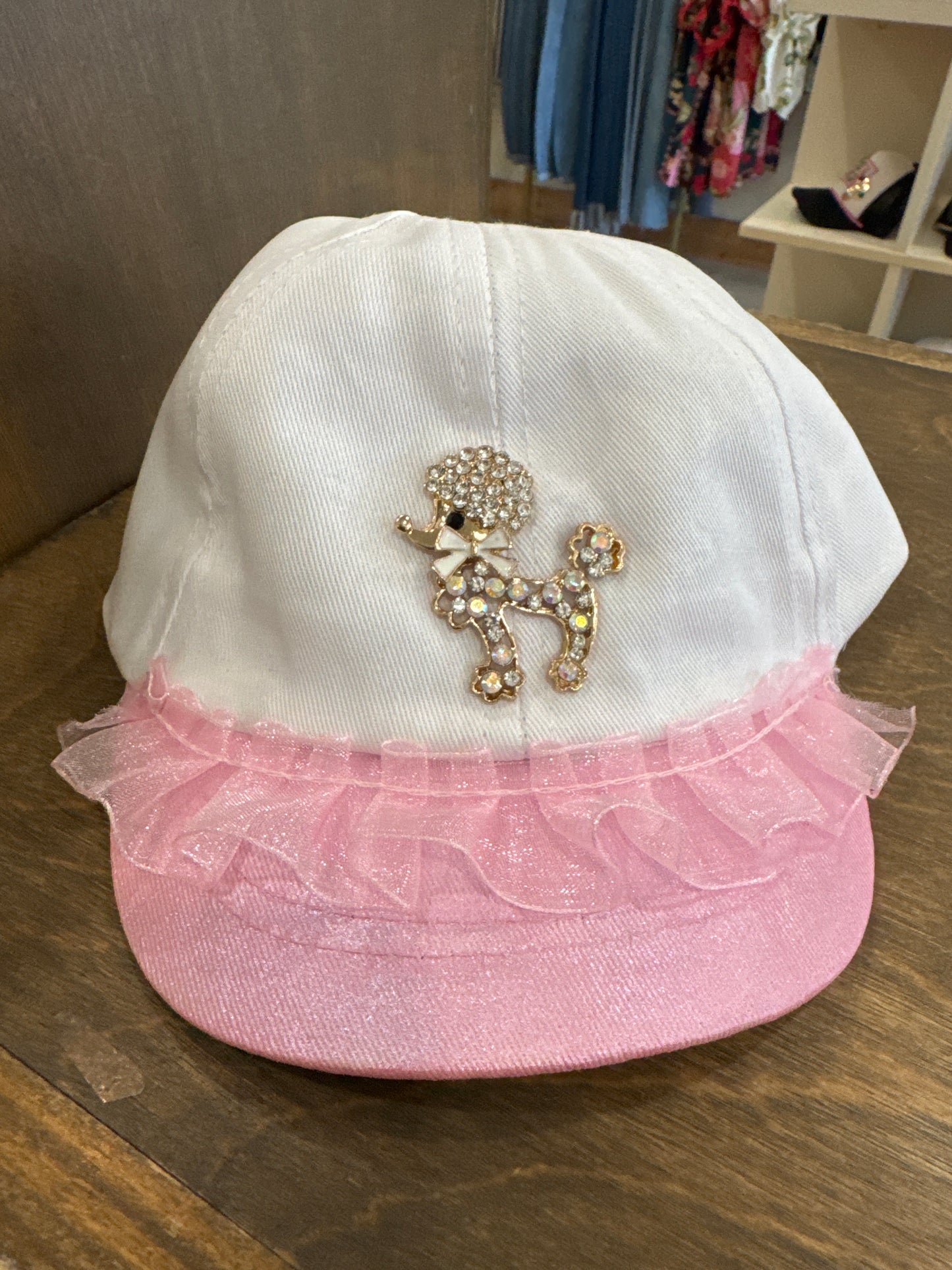 Pink Poodle Princess Cap-kids