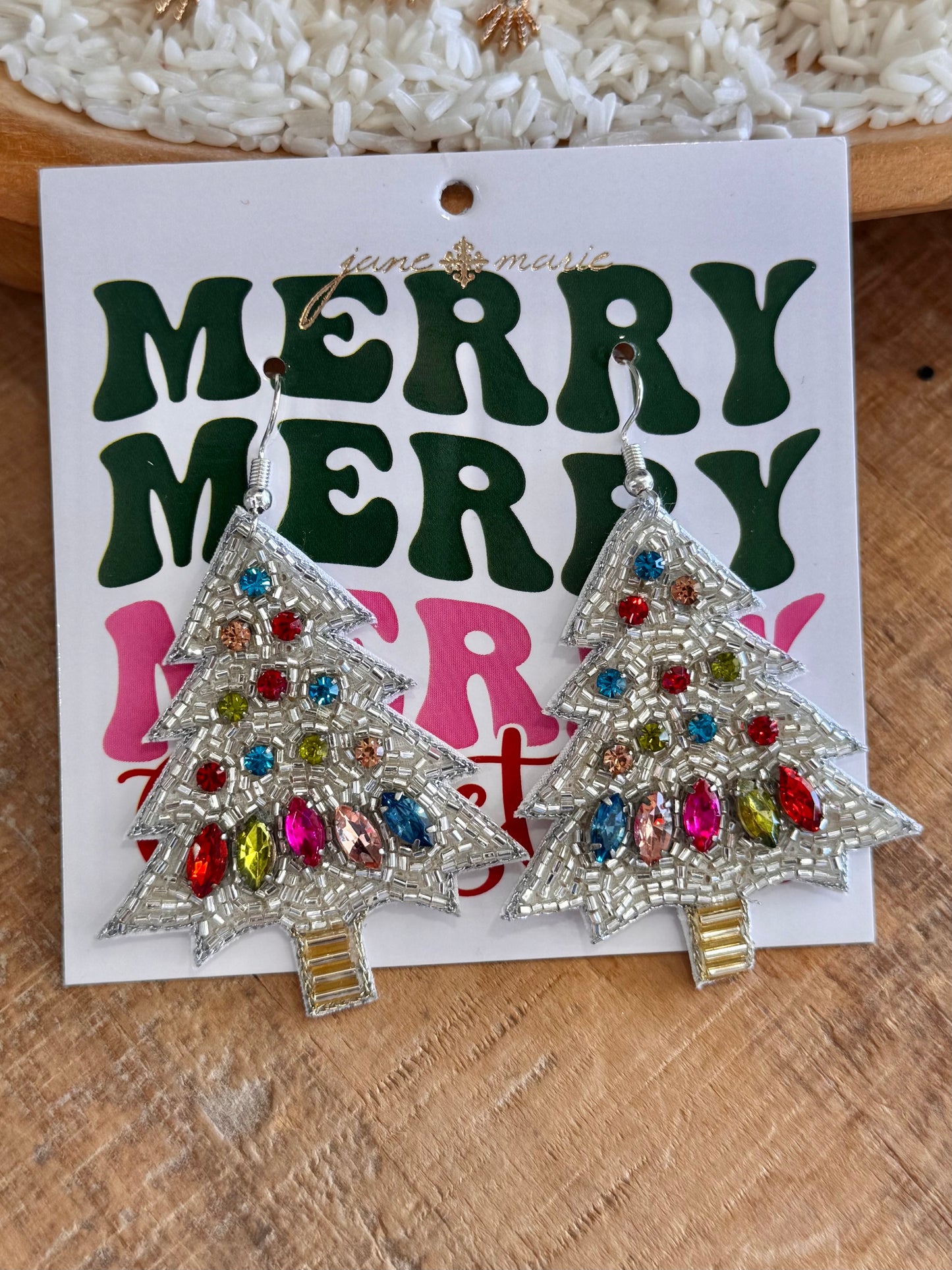 Jingle Gem Tree Earrings