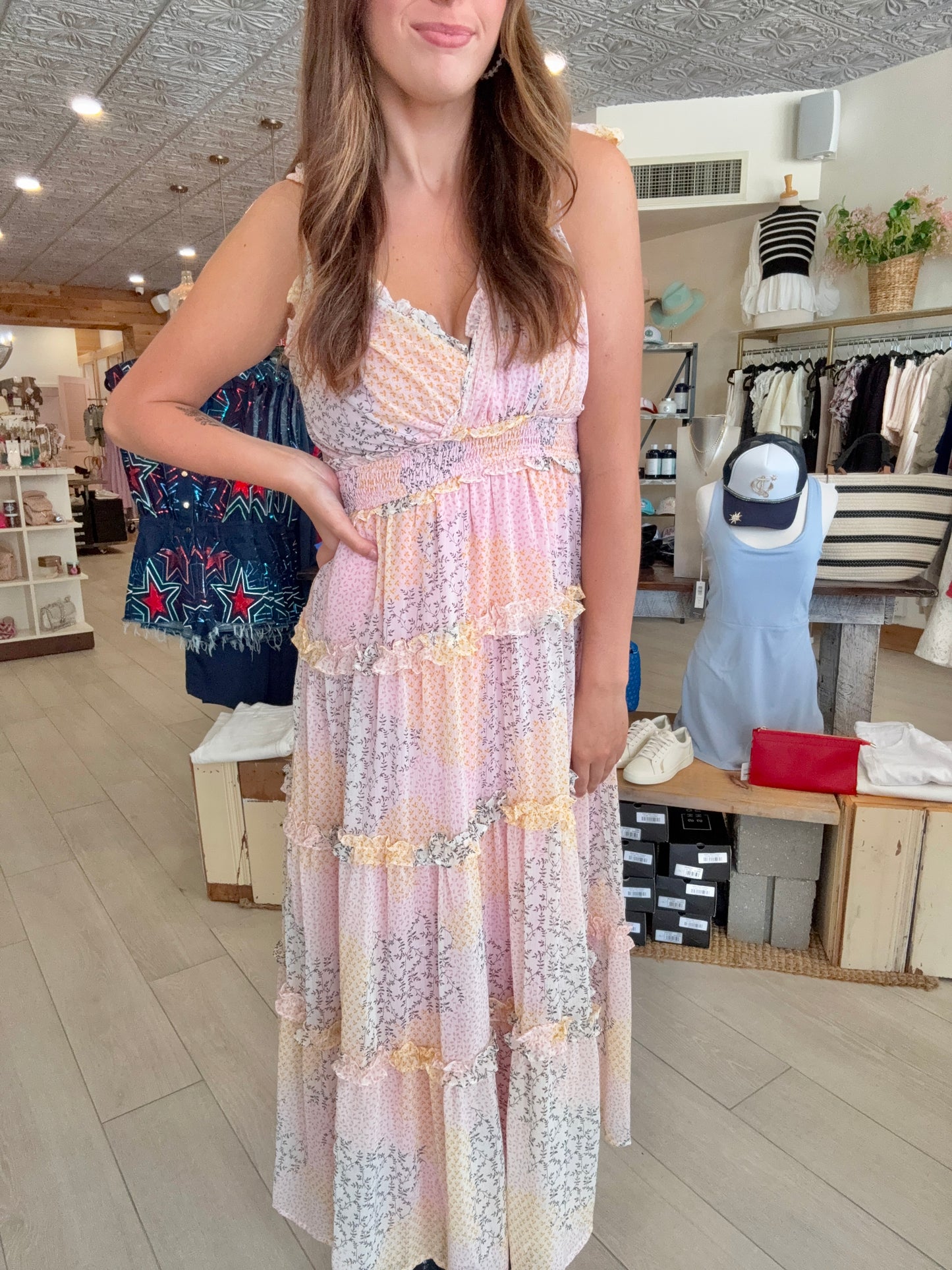 Tiered Maxi Dress