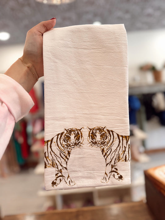 Golden Tiger Hand Towel