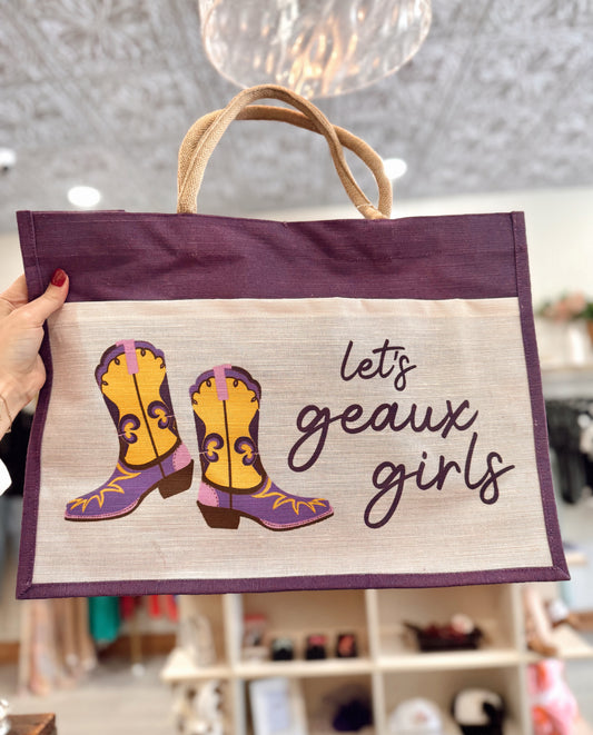 Let's Go Girls Juco Pocket Tote