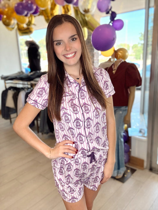 Gilded Tiger Short Sleeve Button Up