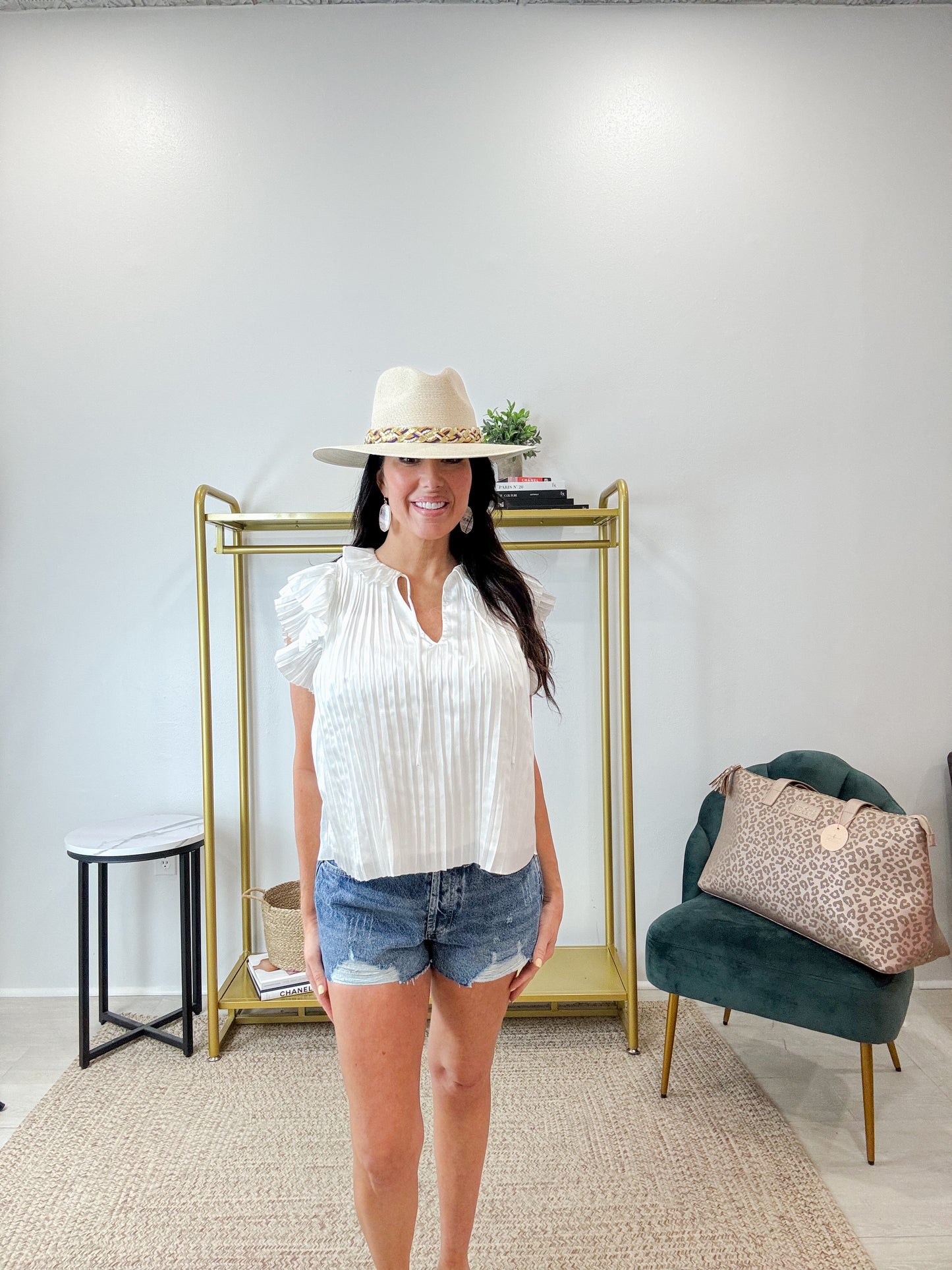 Classic High Rise Denim Short Vintage Indigo