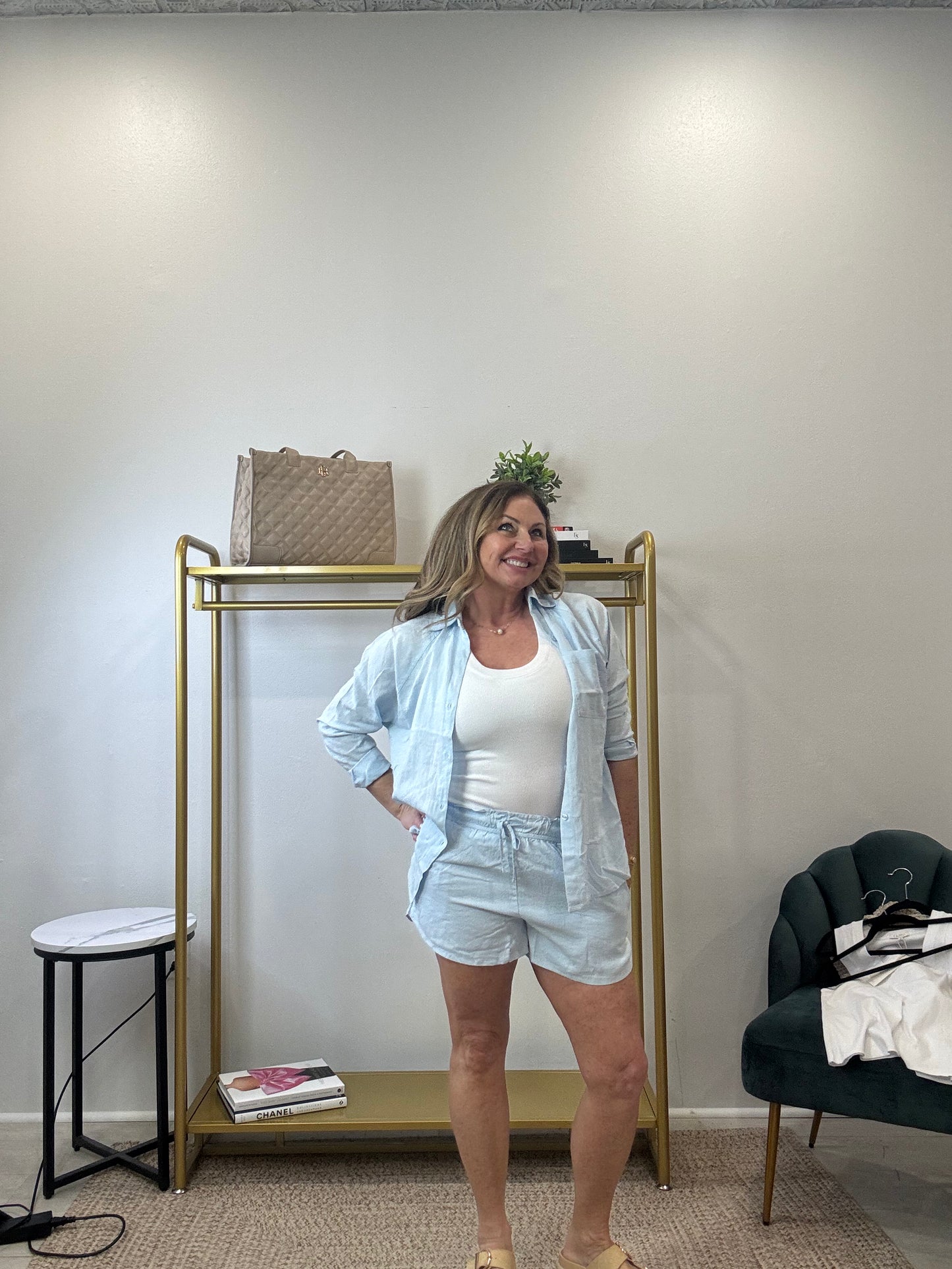THE PERFECT LINEN SHORT SALTWATER