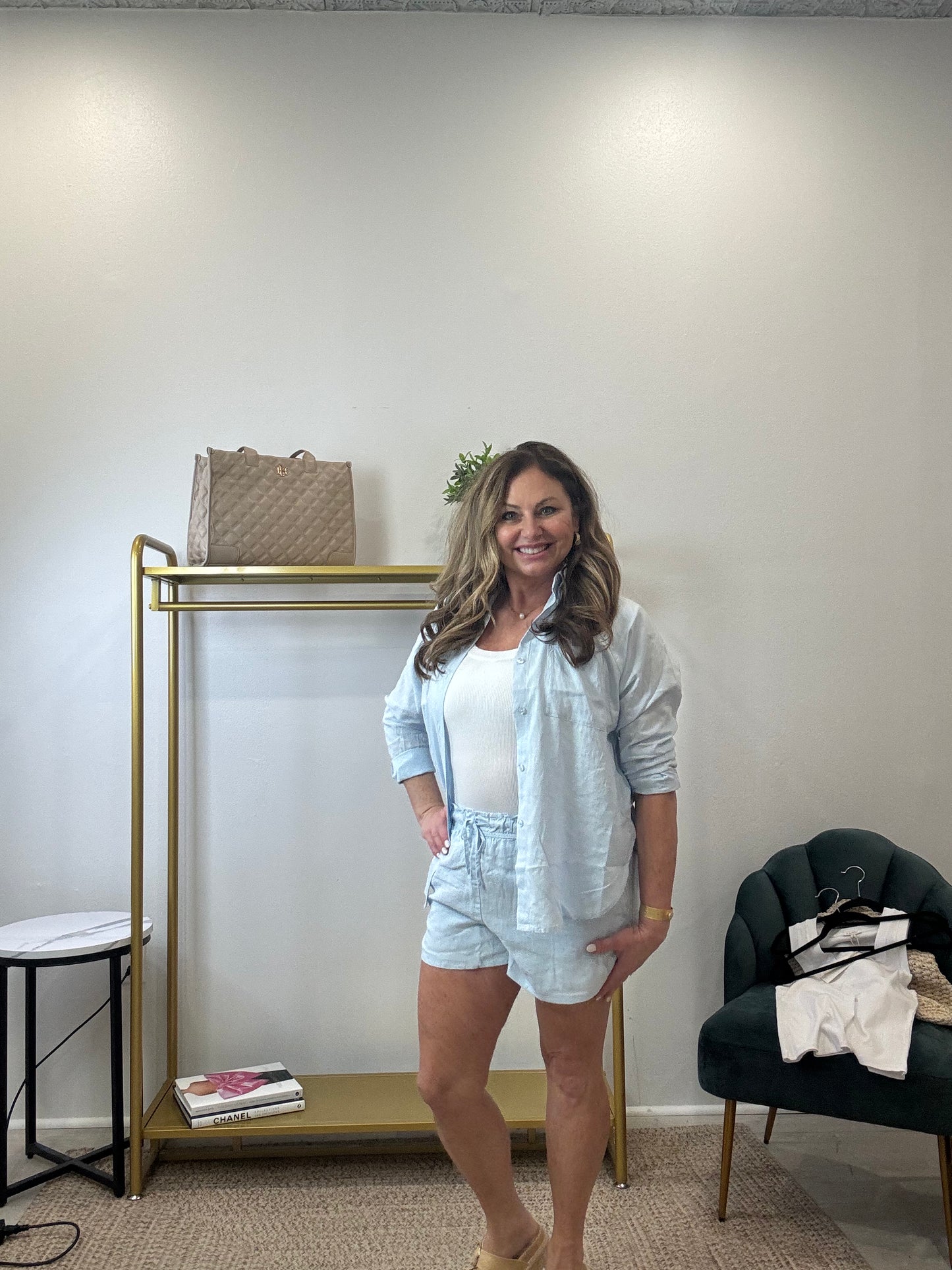 THE PERFECT LINEN SHORT SALTWATER