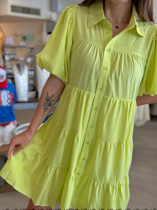 Lime After Lime Dress