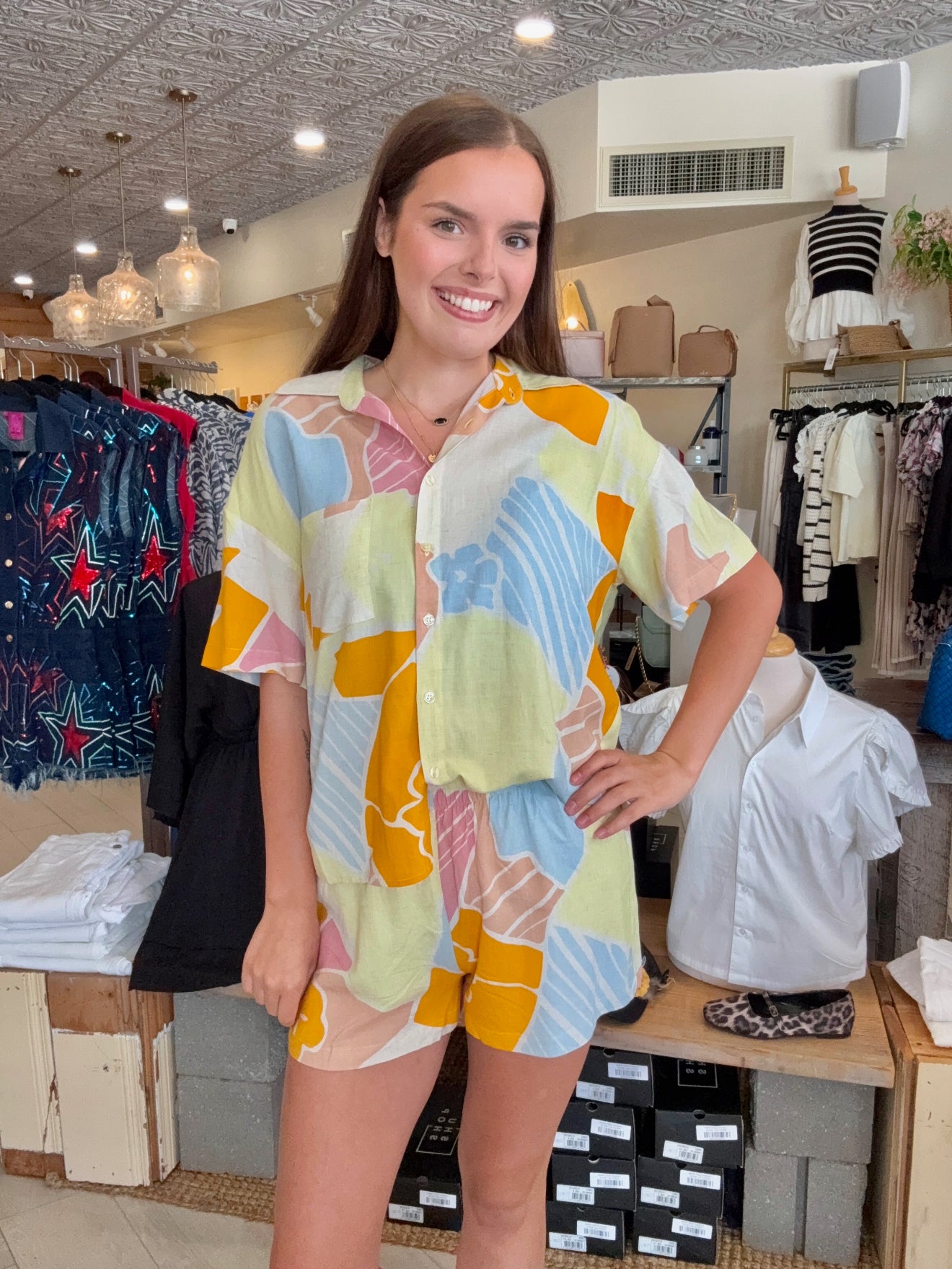 SCOUT RIVIERA LINEN SHORT MELLOW YELLOW