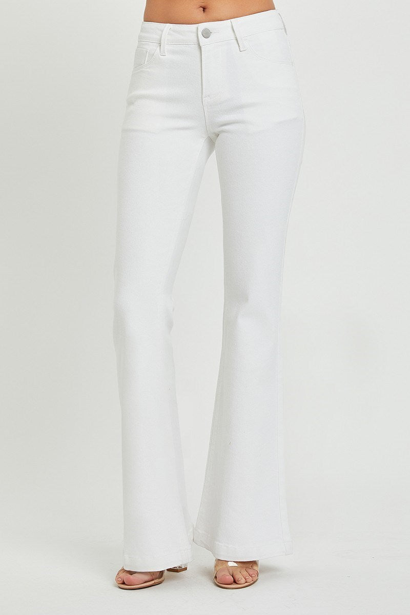 Tummy Control Low Rise Flare Pants
