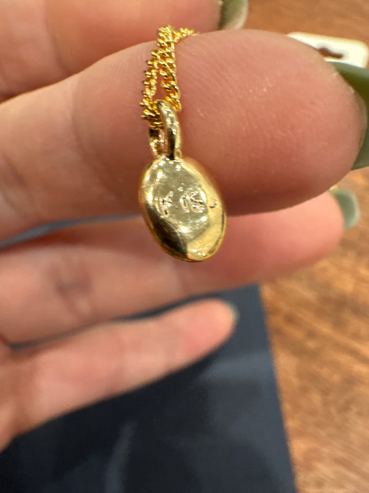 Kiss Necklace Gold
