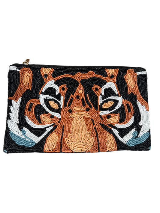 Roar & Gleaux Beaded Clutch