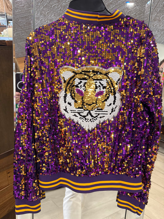 Sequin tiger jacket