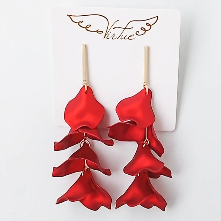 THE HYACINTH PETAL EARRINGS