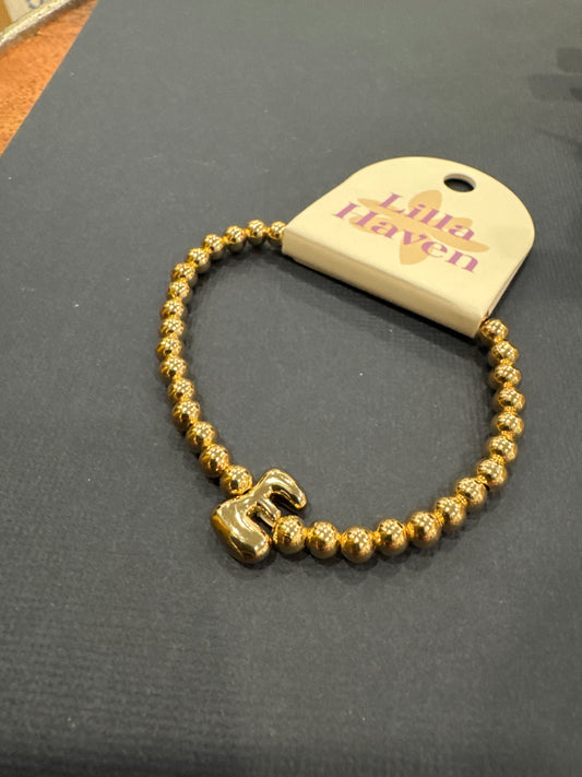 Initial Bracelet Gold
