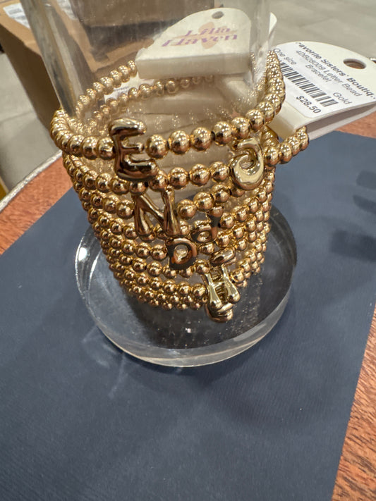 Initial Bracelet Gold