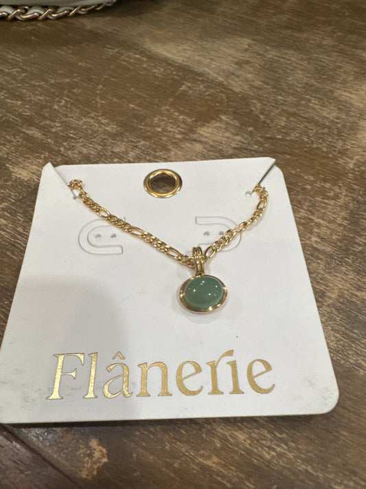 Jade Glow Pendant Necklace