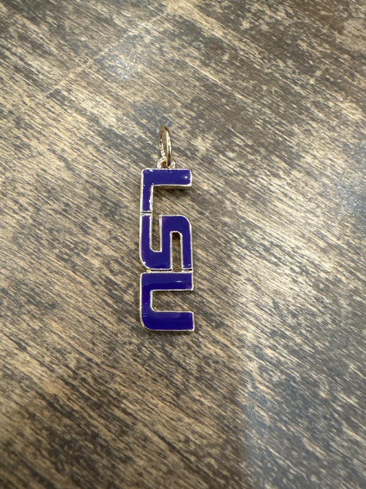LSU logo Charm for Necklace