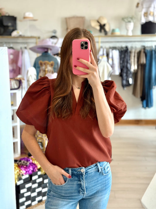 Amber Afternoon Top