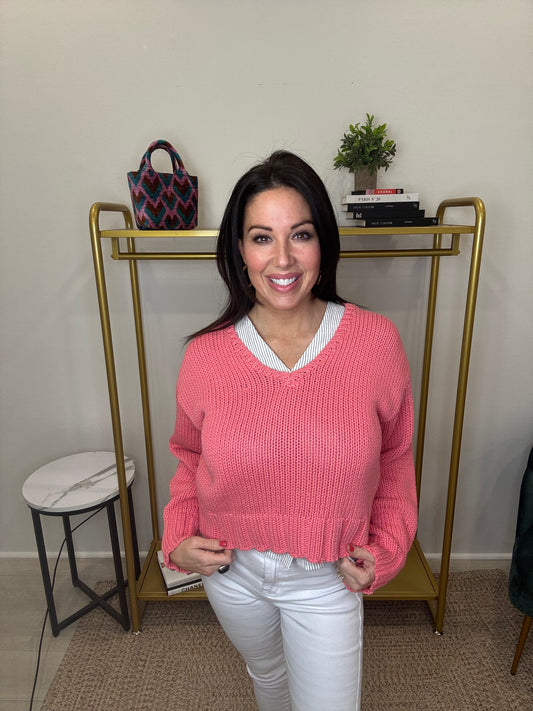 Vida Sweater Sunset Pink