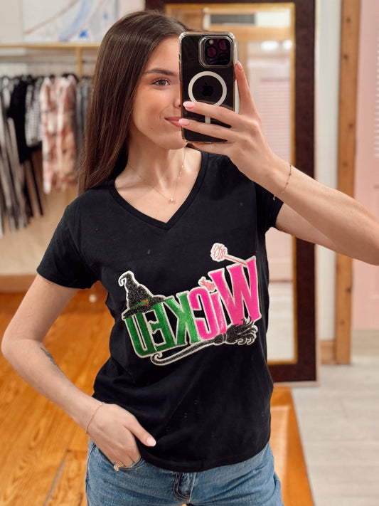 Neon Wicked Sequin Tee