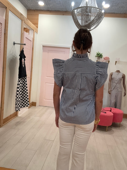 Harbor Chic Ruffle Top