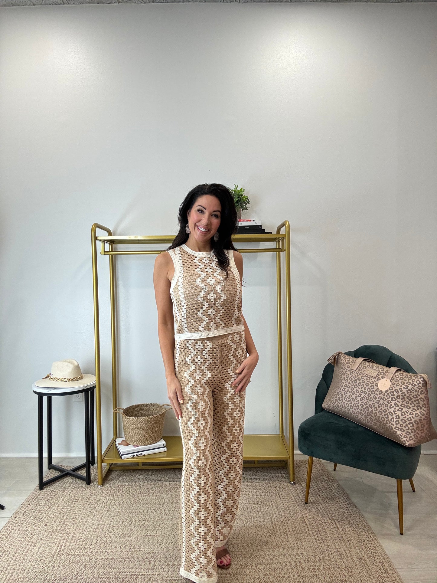 Loma Crochet Pant Natural