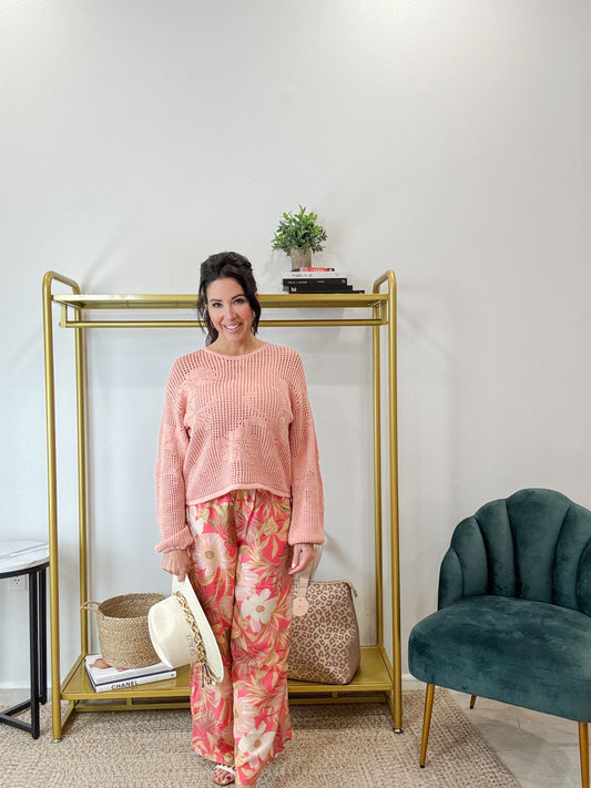 Yael Sweater Guava Fresca