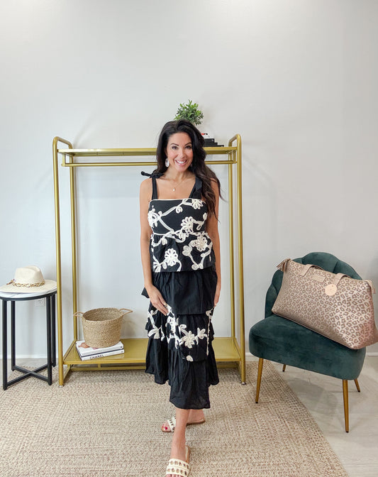 Elegance in stitches dress