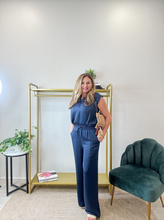 Navy Dreams Pants