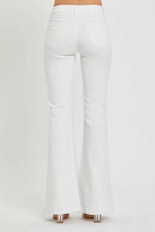 Tummy Control Low Rise Flare Pants