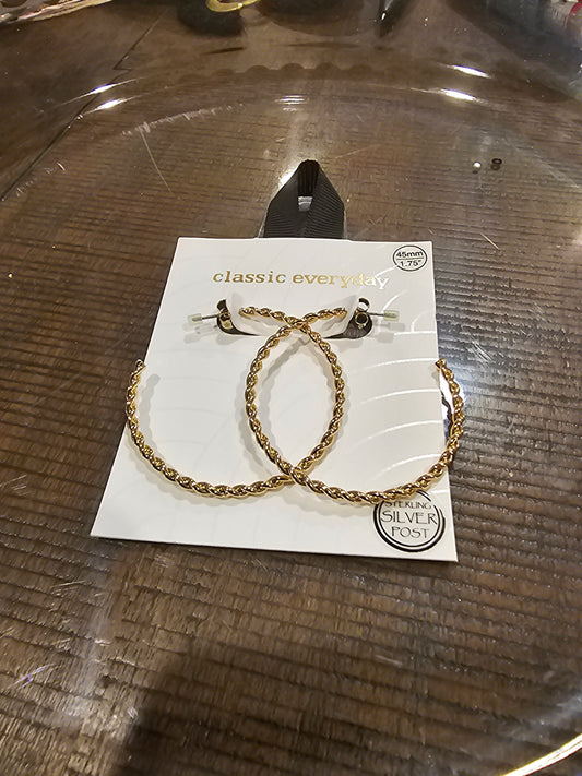 Gold Hoop Earrings