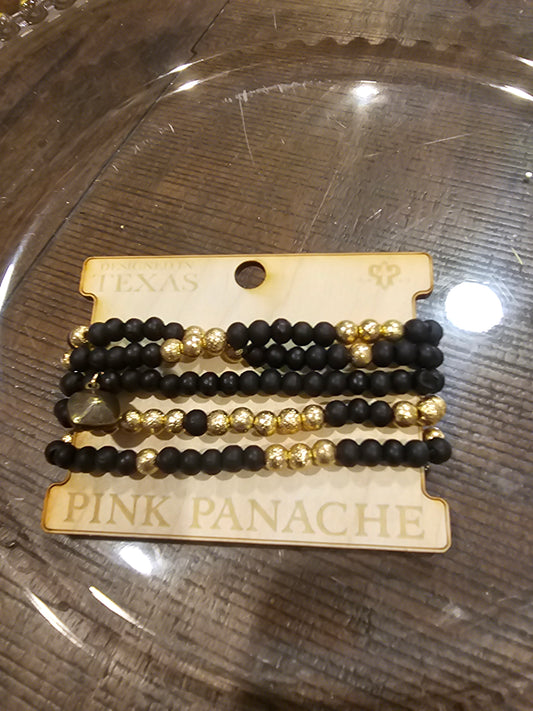 Black Gold Bracelet Set