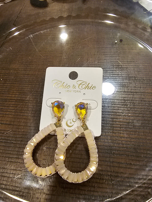 Pinkk Dangle Teardrop Earring