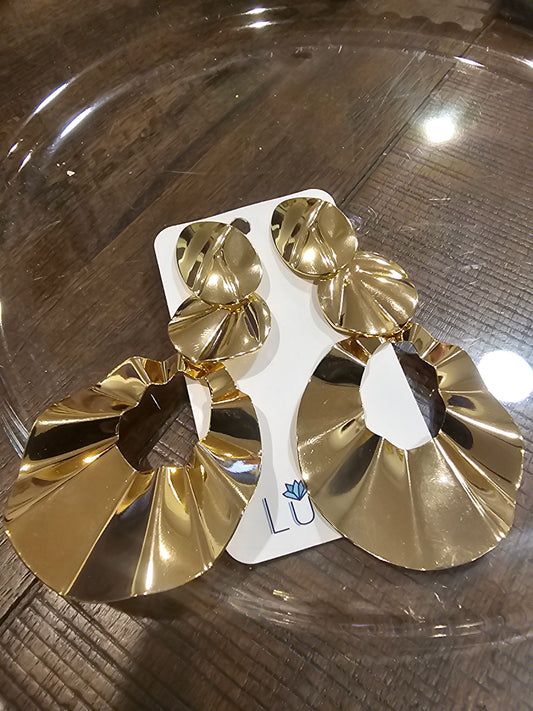 Gold Dangle Drop Earrings
